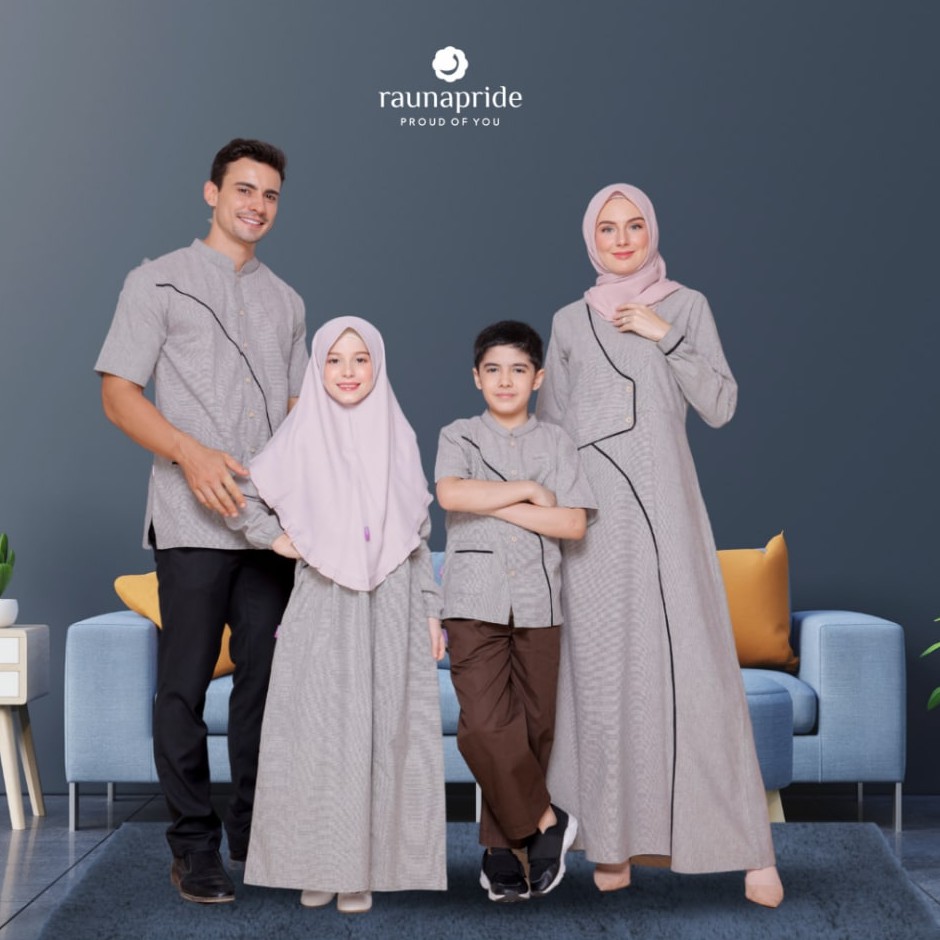 BAJU SARIMBIT KELUARGA PROMO 2022 / BAJU COUPLE RAUNA SAR 276 COKLAT  / SARIMBIT COUPLE KELUARGA / R