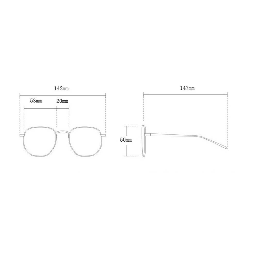 Needway Kacamata Anti Radiasi Hitam Transparan Komputer Eyewear Round Metal Gaya Korea Wanita Eyeglasses