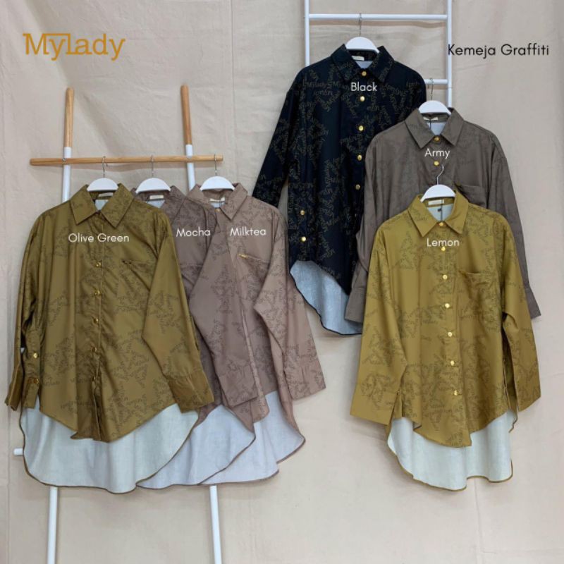 kemeja graffti mylady