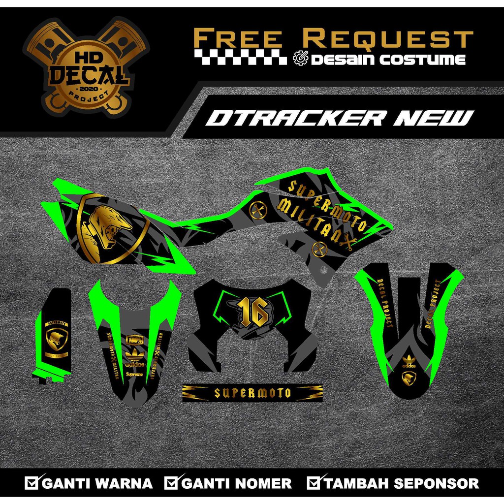Decal dtracker / Decal dtracker 150se / Decal dtracker new / Decal dtracker supermoto