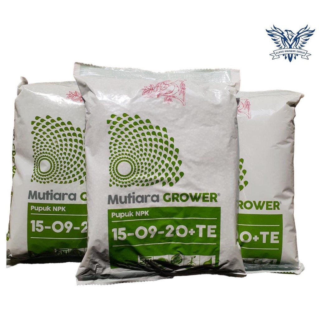 Grower 1kg  Pupuk NPK 15-09-20+TE Nitrogen (N) 15% Kemasan Pabrik Pupuk Untuk Semua Jenis Tanaman Me