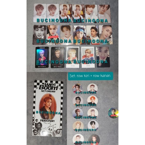 PHOTOCARD HAECHAN JENO DOYOUNG RENJUN JAEHYUN TAEYONG MFAL CRAZY EMPATHY NEOZONE REGULATE BOOM RIDIN