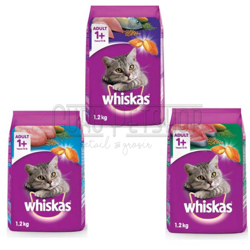 Whiskas Adult All Varian 1,2kg Freshpack / Makanan Kucing Whiskas