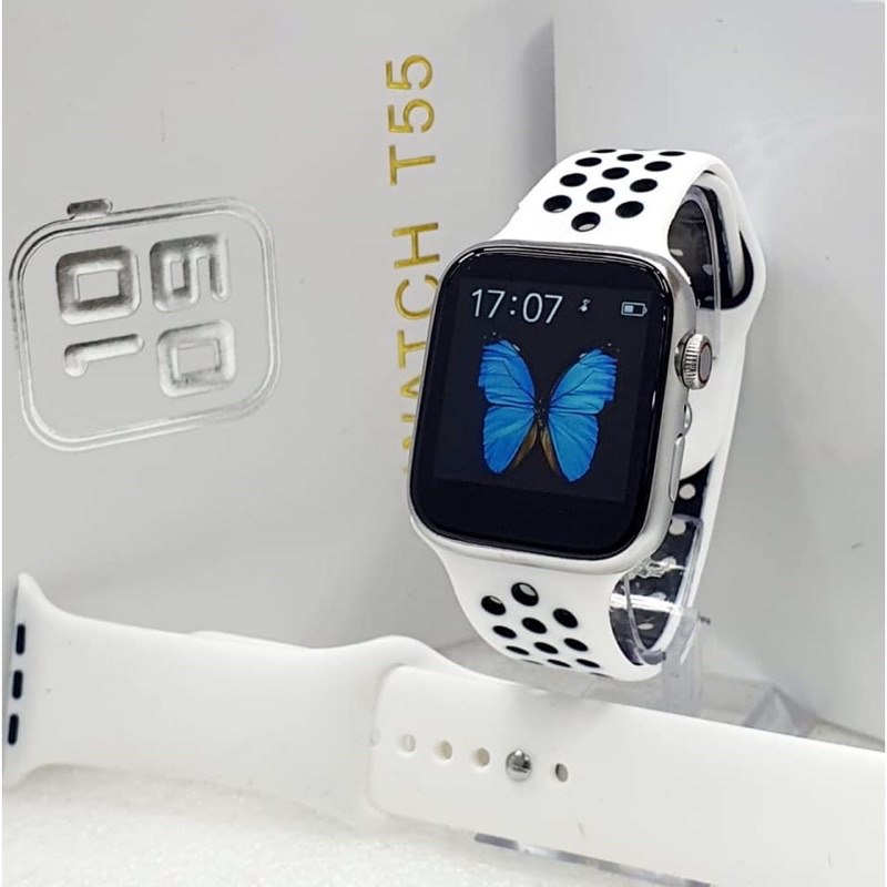 Jam Tangan Smartwatch T55 Pria Wanita Bluetooth Tahan Air Pemantau Detak Jantung Kalori Tidur Androi
