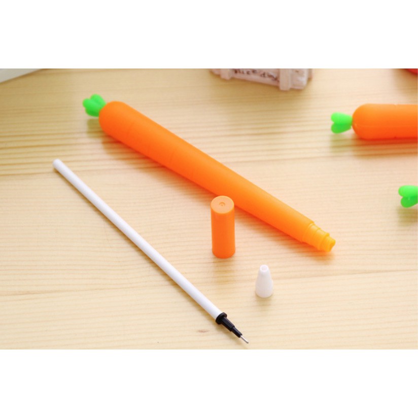 Bolpoin Bentuk WORTEL Sayur CARROT / Pulpen 0,38 mm Motif WORTEL CARROT Lucu / Ballpoint Wortel Imut