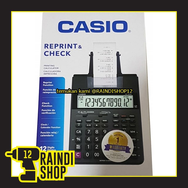 

WA1790 KALKULATOR CASIO HR 100 RC PRINT STRUK CASIO HR 100 RC BY RAINDI SHOP