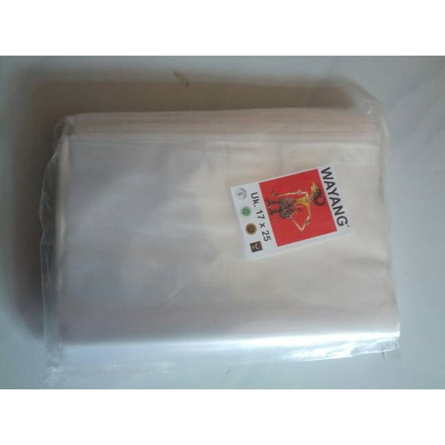 

Jual Plastik wayang plastik bening 17x25 cm plastik packing Murah