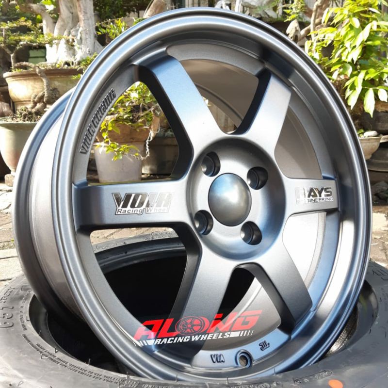 REPL. VELG TE37-OG R16 Gun Metal SUPER COPY - LIKE ORIGINAL