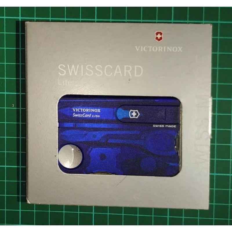 Victorinox Swisscard lite blue kondisi NOS dan original