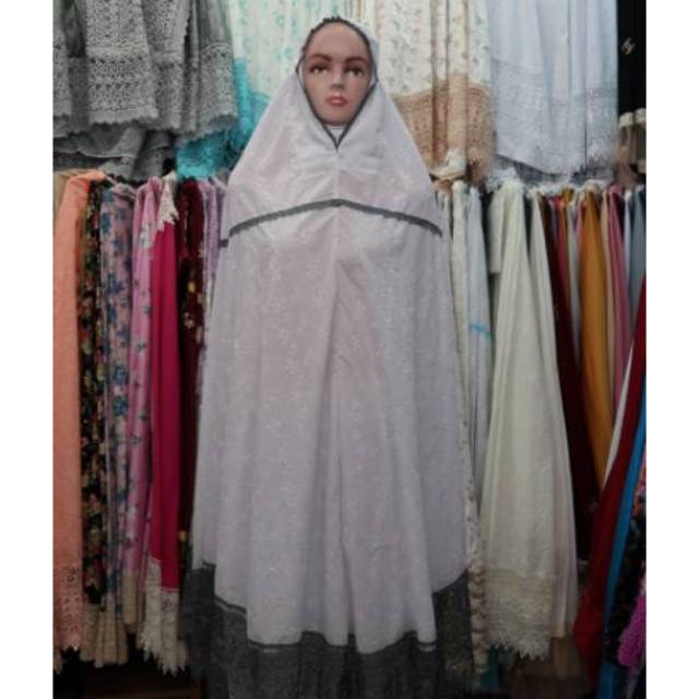Mukena Katun jepang renda