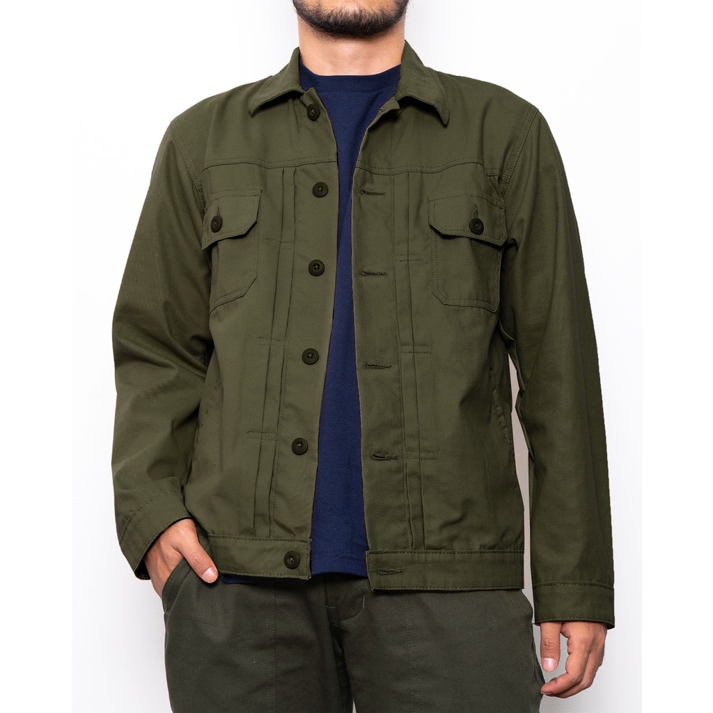 Sonnig Canvas Jacket - Olive Green