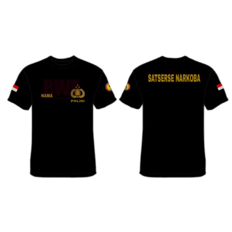 T SHIRT POLISI / KAOS SATSERSE NARKOBA LENGAN PENDEK