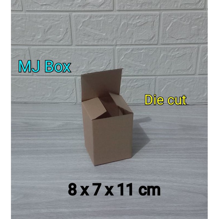 

Kardus karton box uk 8x7x11 cm ,,die cut polos baru