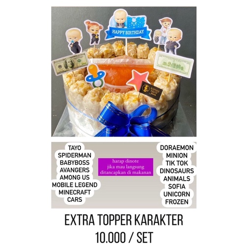

TOPPER KARAKTER. NOTE MAU KARAKTER APA