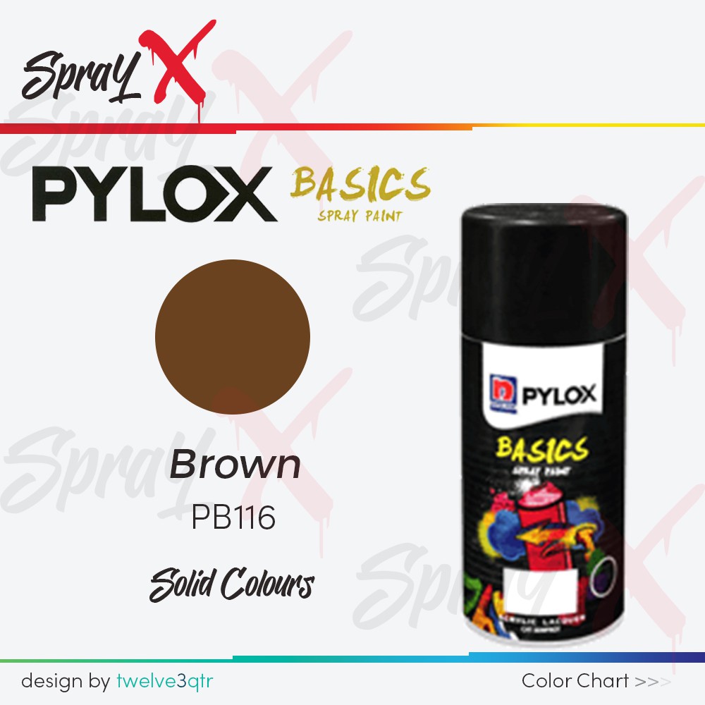 PYLOX BASICS SOLID BROWN 116 / COKLAT STANDAR PB116 300ML - CAT SEMPROT / PILOX BASIC