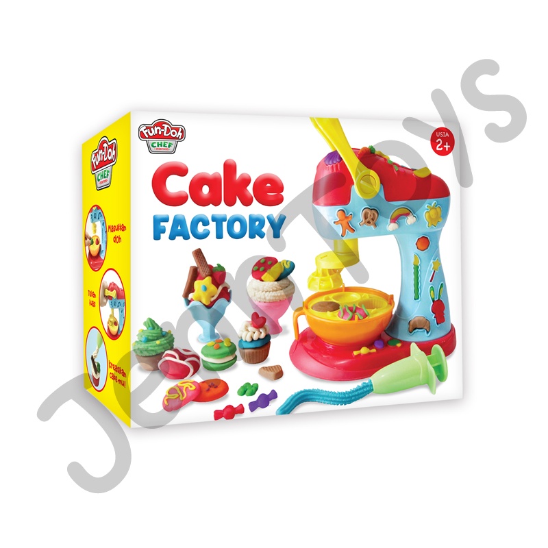 JennToys - Mainan Anak Perempuan Mainan edukasi anak laki laki FunDoh Set - FUN DOH CAKE FACTORY