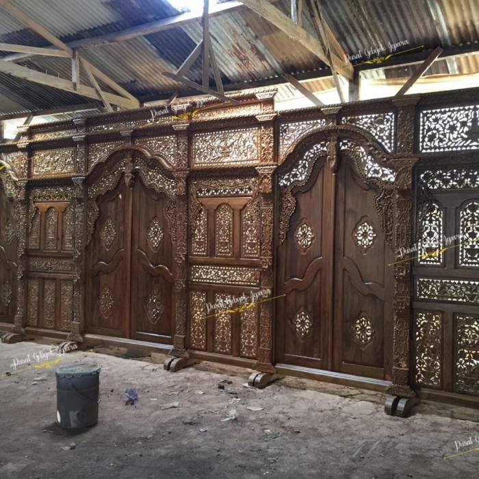 PAKET GEBYOK PELAMINAN UKIR OVJ SEMI 3D