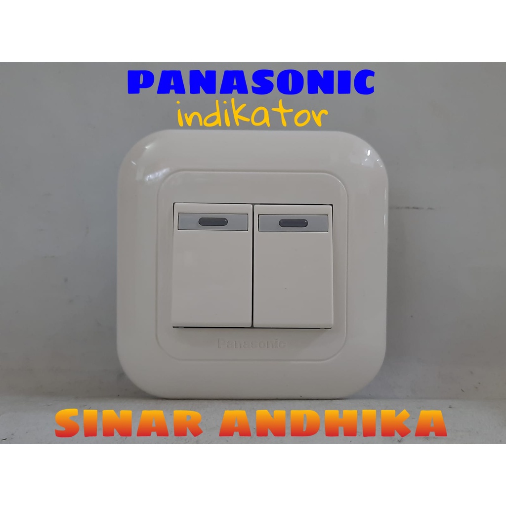 SAKLAR SERI KECIL INDIKATOR PUTIH PANASONIC WEJ 78029+WEJ 5571