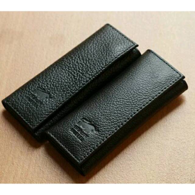 Dompet stnk gantungan kunci mobil gantungan kunci motor BRAUN BUFFEL KULIT ASLI PREMIUM