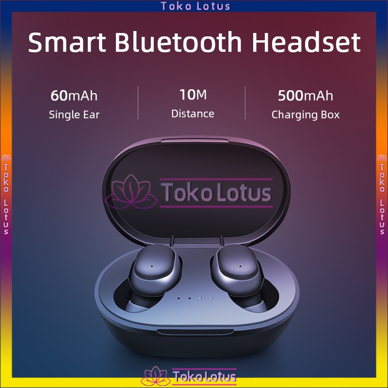 𝐎𝐑𝐈𝐆𝐈𝐍𝐀𝐋 𝐏𝐑𝐎𝐃𝐔𝐊 !!! Headset Bluetooth TWS with Mic 9D Bass StereoA6S Pro Handset Water Proof Earbud 5.1 TWS Wireless Earphone Henset