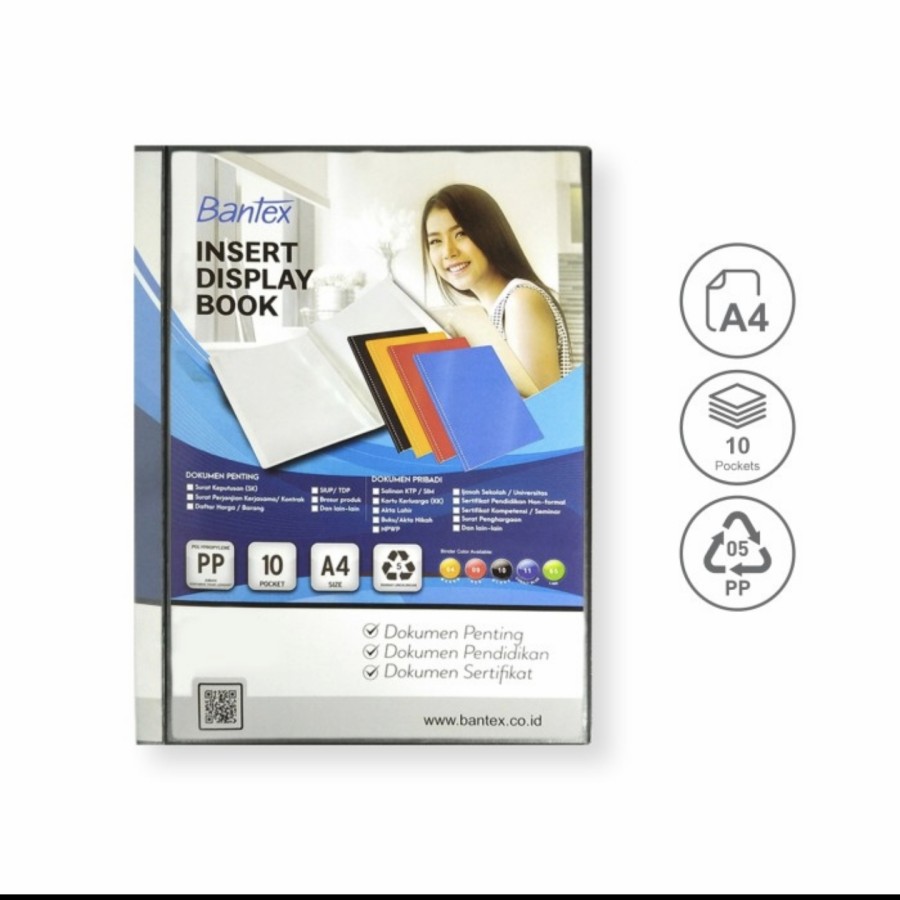 

Bantex Insert Display Book PP A4 10 Pockets 3140 3140i
