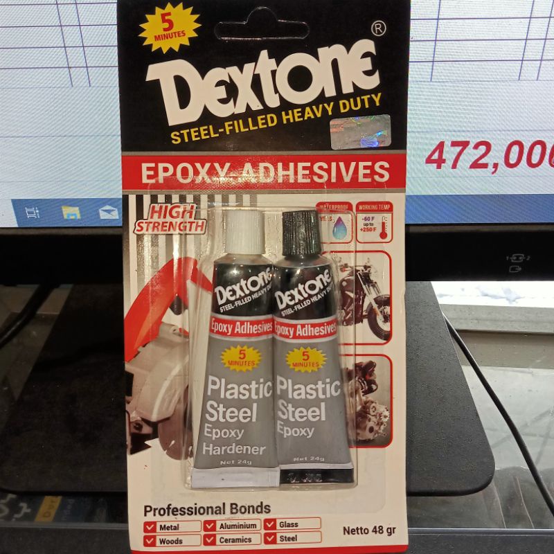 

LEM BESI (HITAM & PUTIH) EPOXY MERK DEXTONE