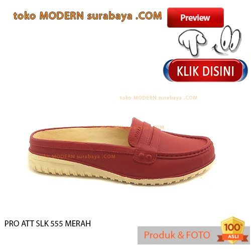 PRO ATT SLK 555 MERAH sepatu wanita sepatu slip on karet