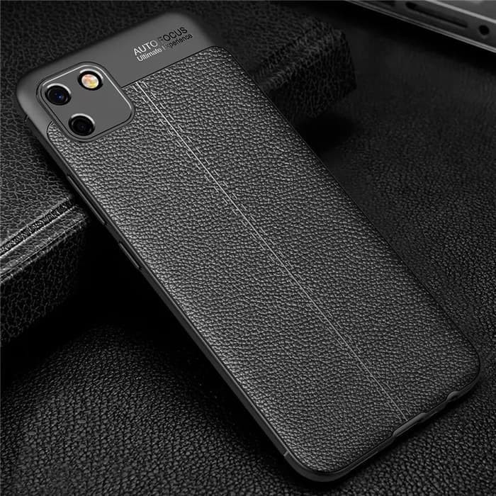 Leather Case Realme C11 Soft Back Cover Bumper Rubber Case
