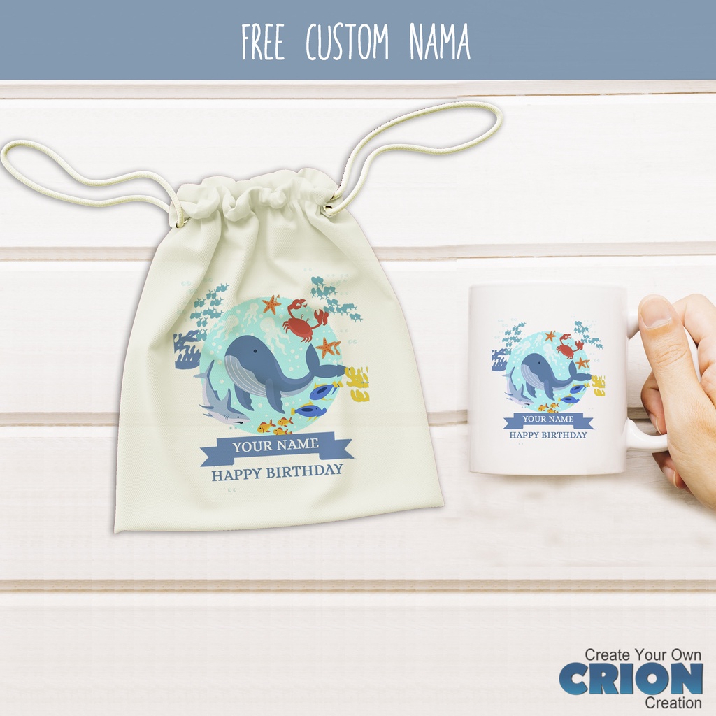 Mug Hampers Happy Birthday Pouch Animal Series - By Crion