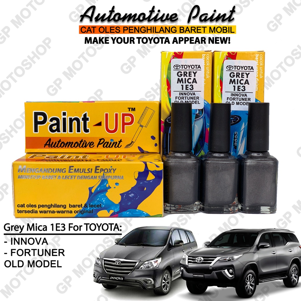 TOYOTA GREY MICA 1E3 CAT OLES PENGHILANG BARET LECET MOBIL ABU-ABU METALIK INNOVA YARIS ETIOS RUSH