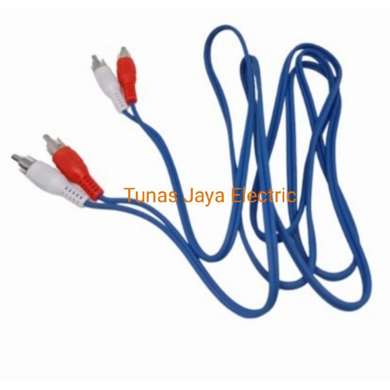 Kabel Audio RCA Transparan 2 Jalur 1,8M KLOP