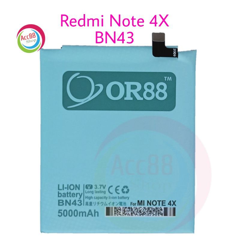 Baterai Batre Battery Double Power Xiaomi Redmi Note 4X BN43 OR88/ Oriens88