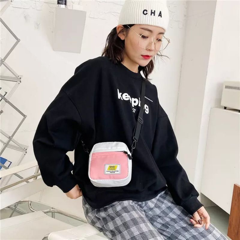 N_B_S / GNEI COM Tas Selempang Wanita Tas Selempang UNISEX MINI Tas Selempang Pria Dan Wanita Slingbag Bag Mini