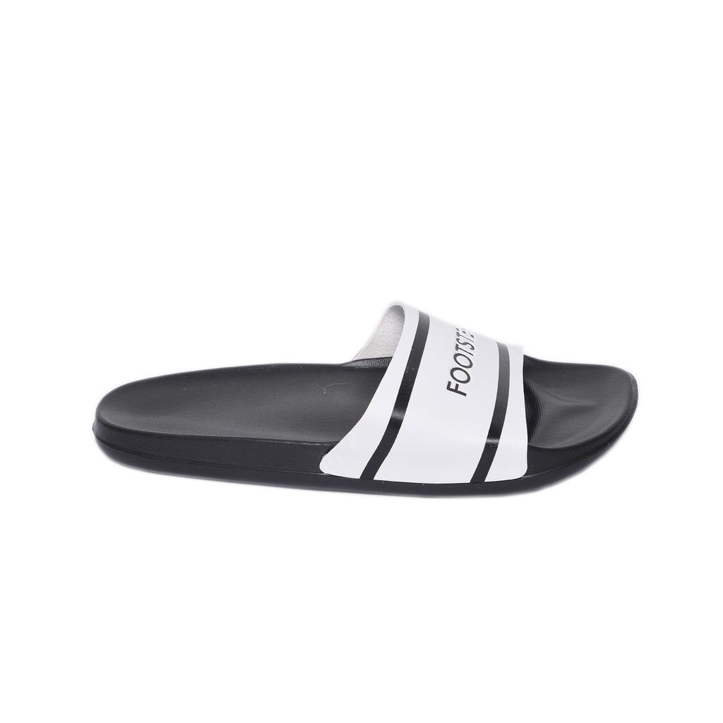 Sandal EVA Ringan Slop Jepit Santai Simple Pria Men Sendal Footwear | Retro 0.4 White | FORIND FSTP