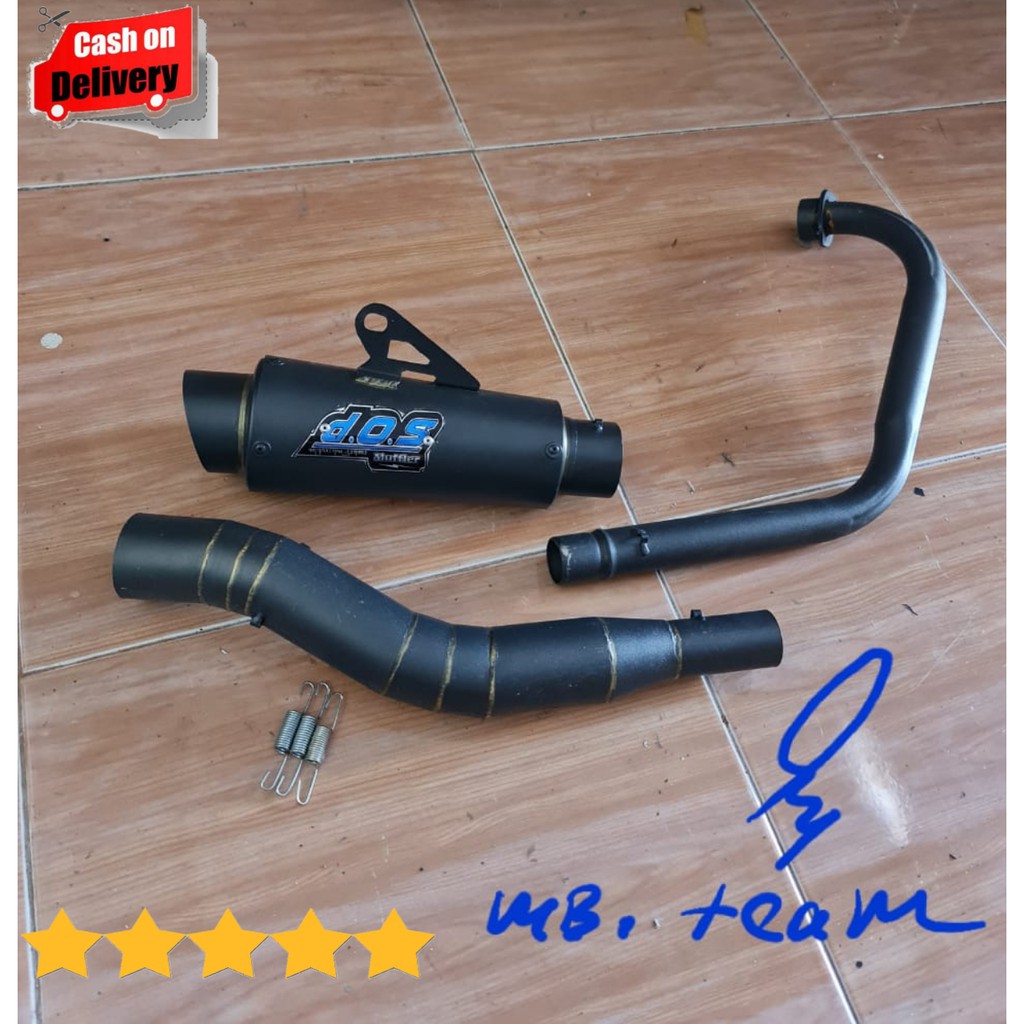 KNALPOT RACING GL PRO - GL MAX - CB 100 DOZ BLACK DOV