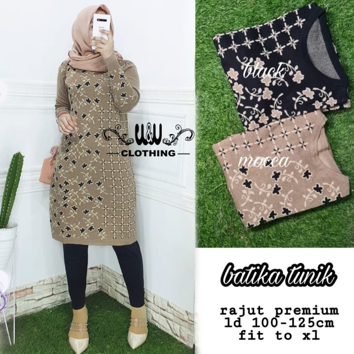 Tunik batik modern - baju tunik model rajut premium baju wanita