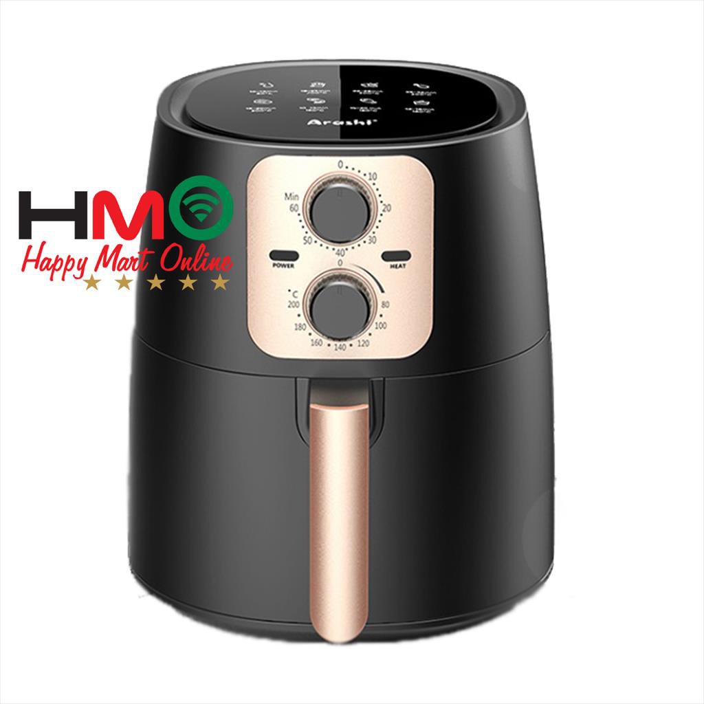 Arashi Digital Air Fryer 4,5L AAF-451 Air Fryer Arashi Low Watt 700-1000 Watt Arashi AAF 451 AAF451