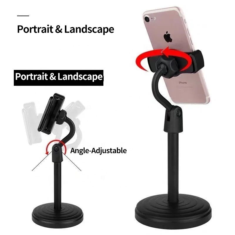 Holder Hp Dudukan Handphone / Phone Holder Microphone Stand / Penyangga Hp Untuk Nonton