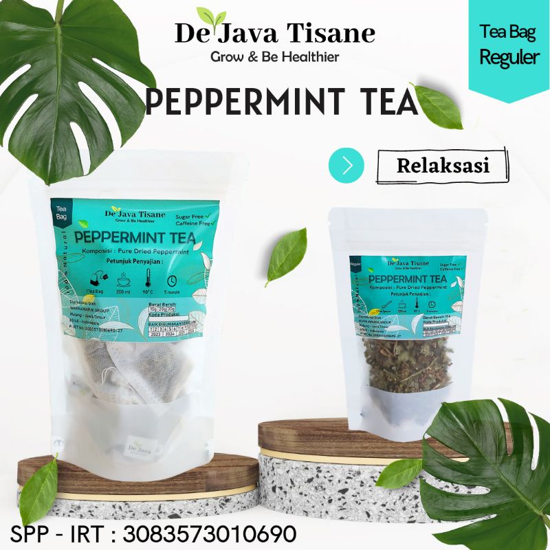 

Teh Daun Peppermint Pure Peppermint Leaves Tea 10 - 50 gr