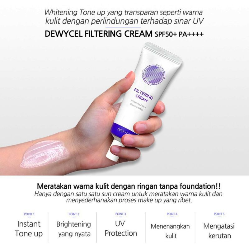 DEWYCEL Filtering Cream SPF 50