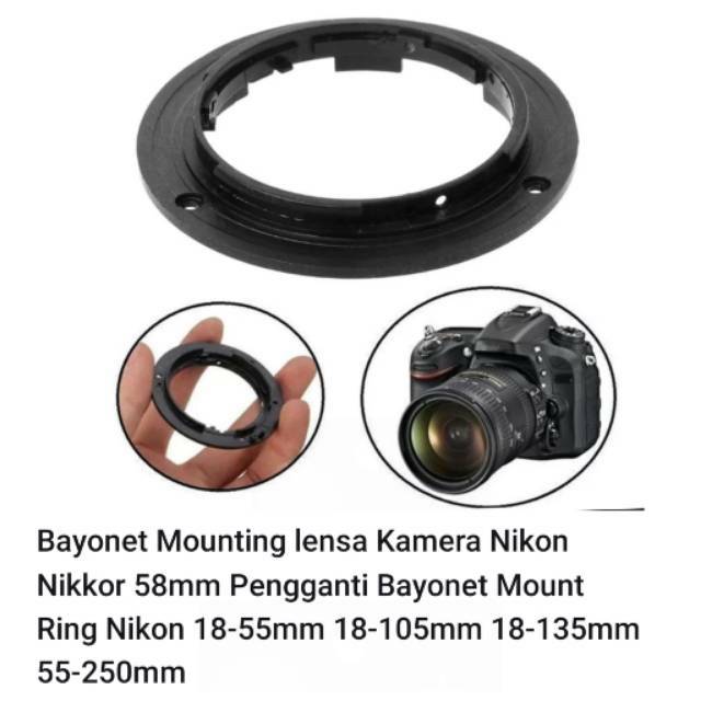 Bayonet Mounting lensa Kamera Nikon Nikkor 58mm Pengganti