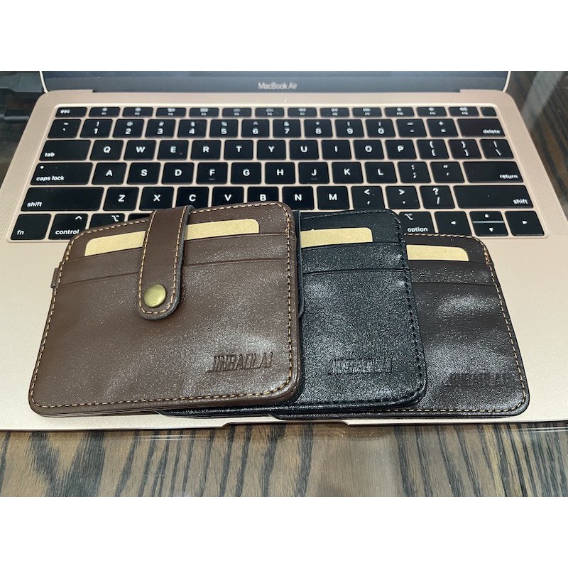 ORIGINAL JINBAOLAI DOMPET KARTU MINI BAHAN KULIT PU / SINTETIS