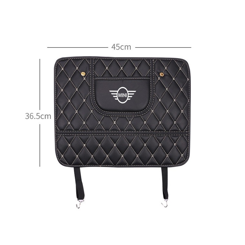 Cover Pelindung Belakang Jok Mobil Bmw Mini Countryman R60 Clubman F54 Bahan Kulit Tahan Air
