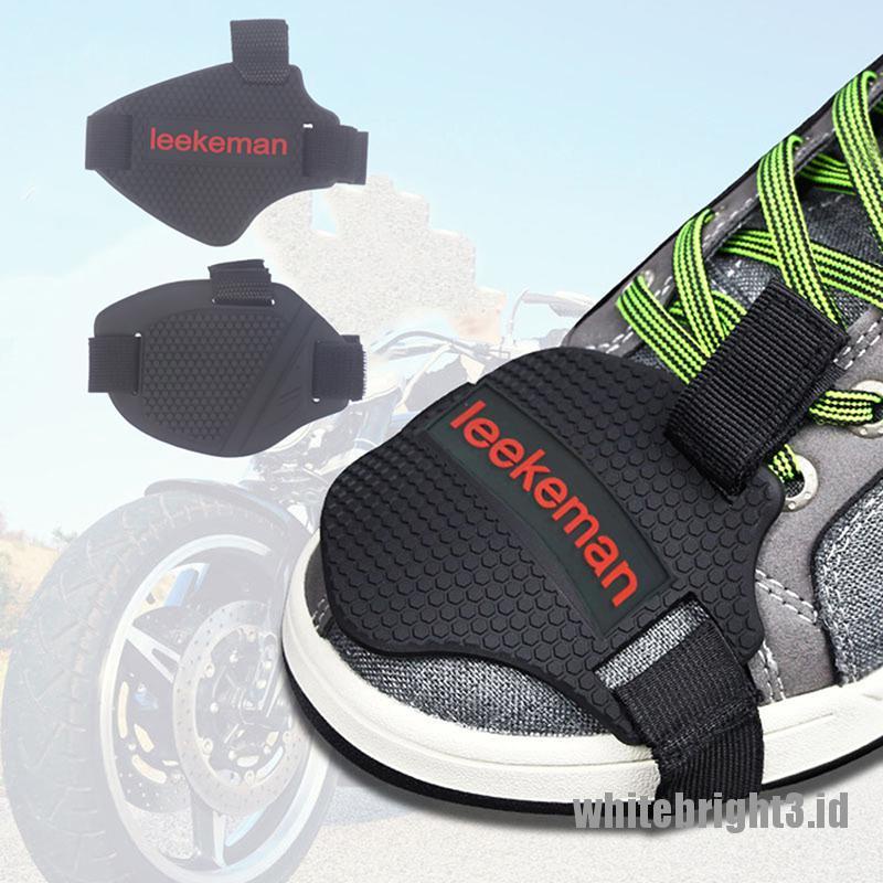 Pad Pelindung Sepatu Bahan Karet Anti Slip Warna Putih Untuk Motor