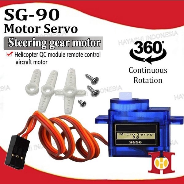 Motor Micro Mini Servo Tower Pro SG90 SG-90 9G Arduino Plastic Bearing