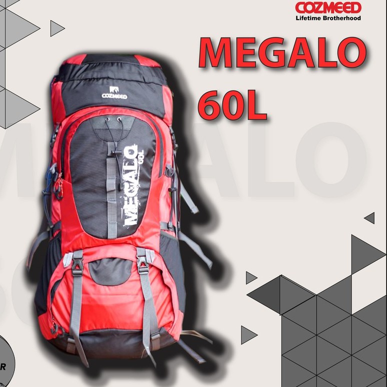 Tas Gunung Carrier Cozmeed Megalo 60 L Free Rain Cover