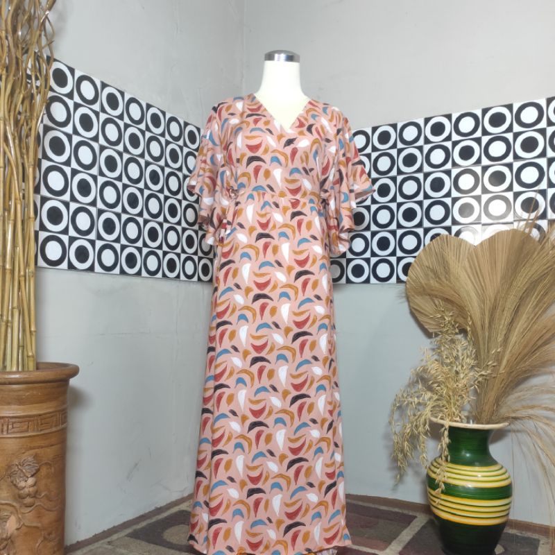 BESTSELLER DASTER KIMONO LENGAN LONCENG RAYON PREMIUM LD 120 PB 125 BUSUI FRIENDLY-Motif 18