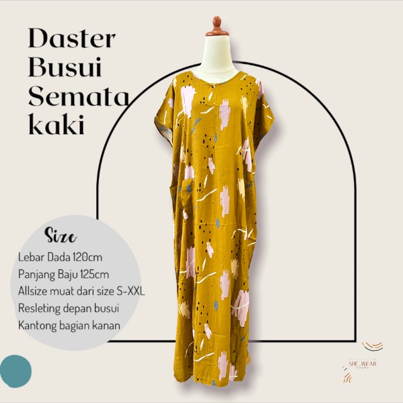 DASTER BUSUI SEMATAKAKI|DASTER ADEM|DASTER SEMATA KAKI | DASTER RAYON | DASTER PANJANG| DASTER MURAH-373