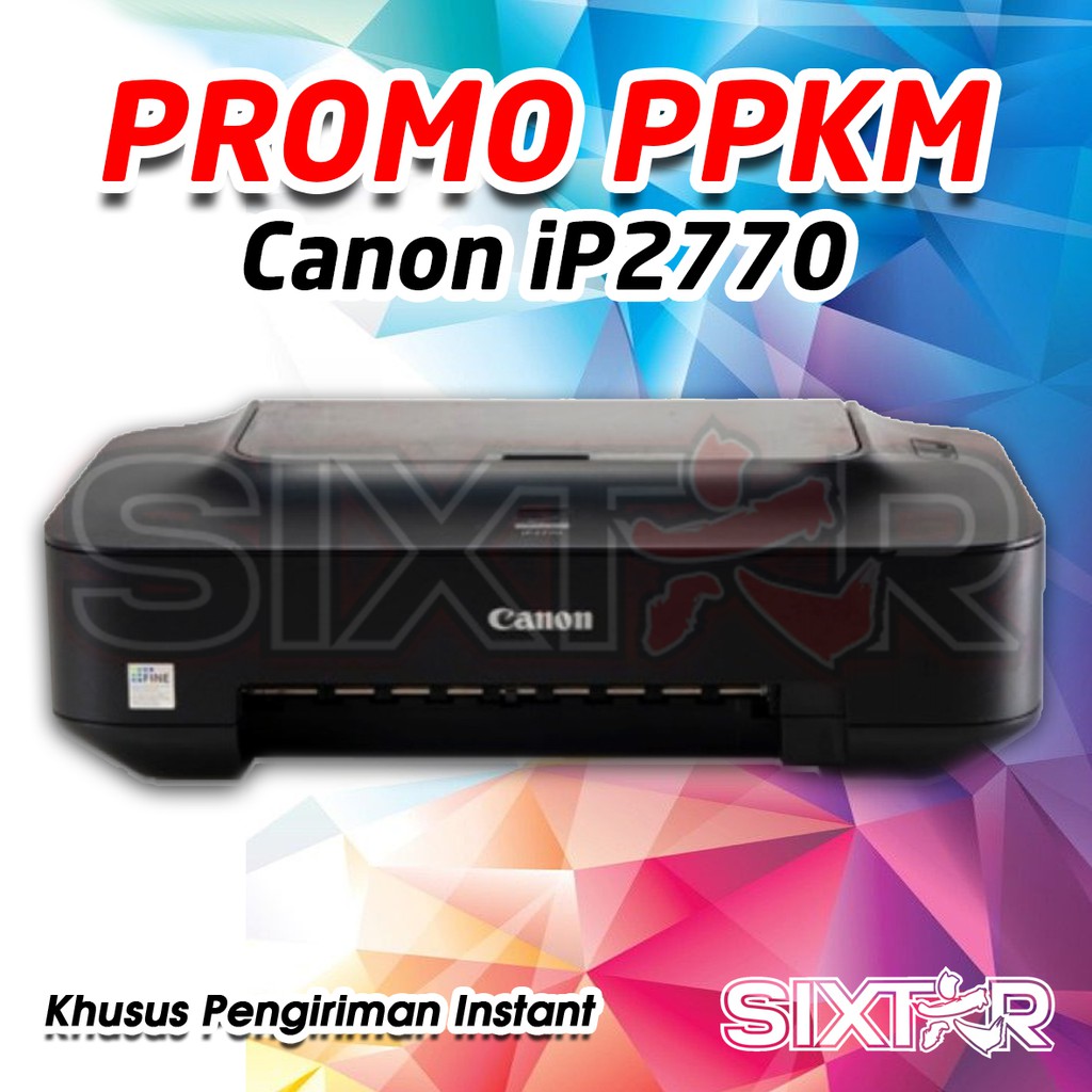 Canon PIXMA IP2770 Paket PPKM WFH Printer Modifikasi Infus / A3 Booklet