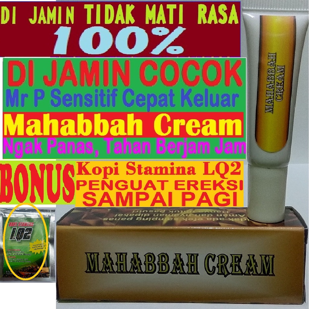 [COD]Mahabbah Cream Asli Obat Kuat Oles No Panas No Kebas 100℅ Original Premiun